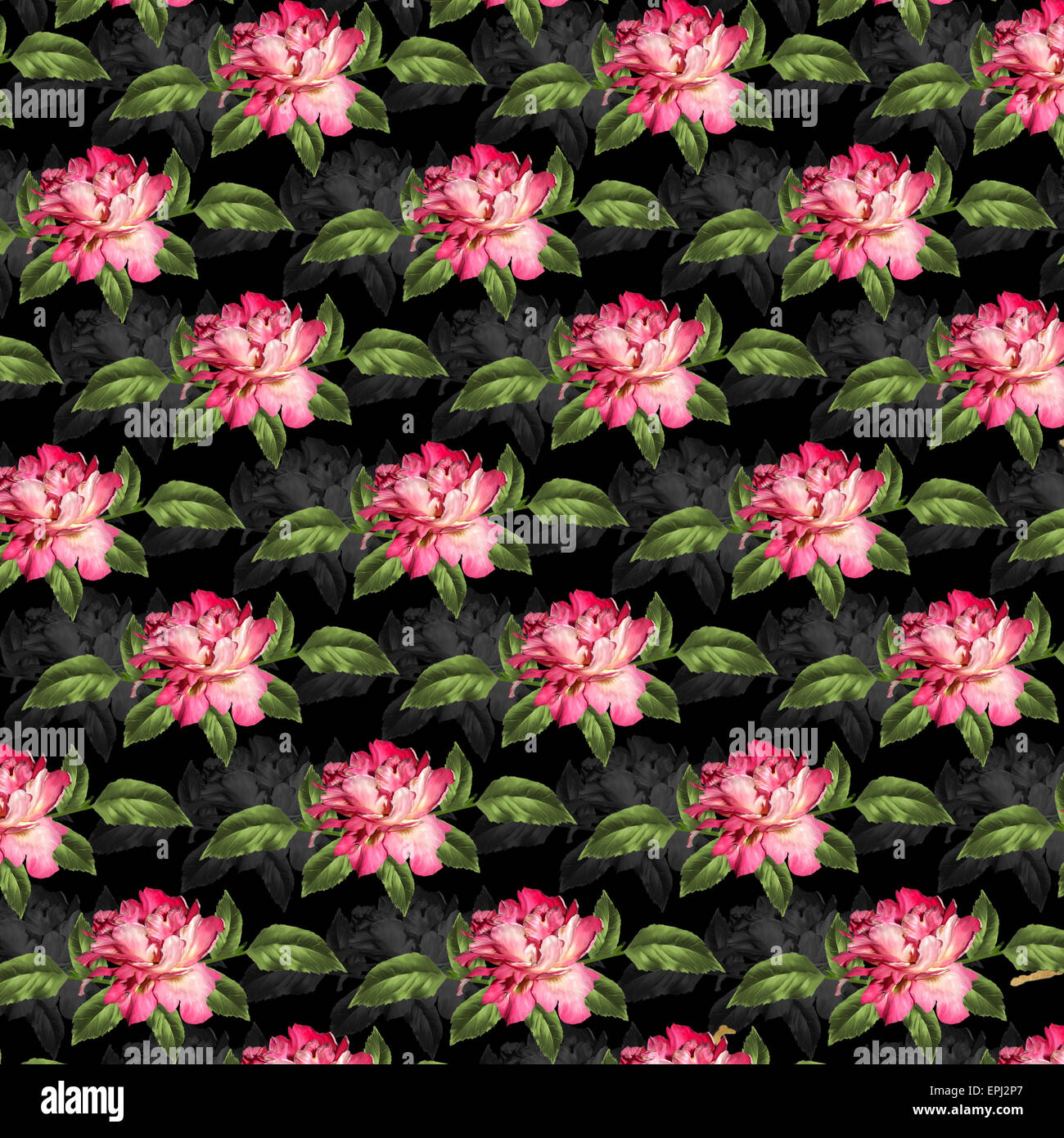 Grunge vintage background with flowers for design Stock Photo - Alamy