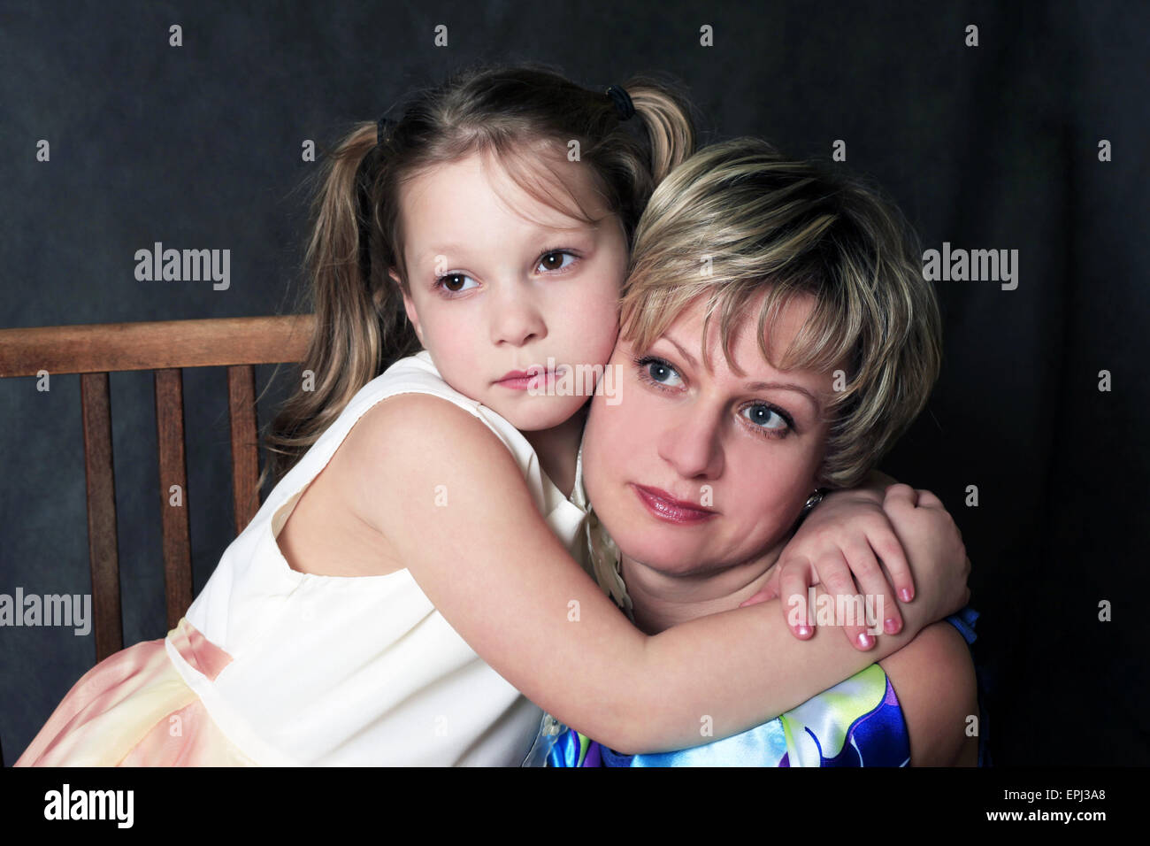 Mum with a daughter Stock Photo