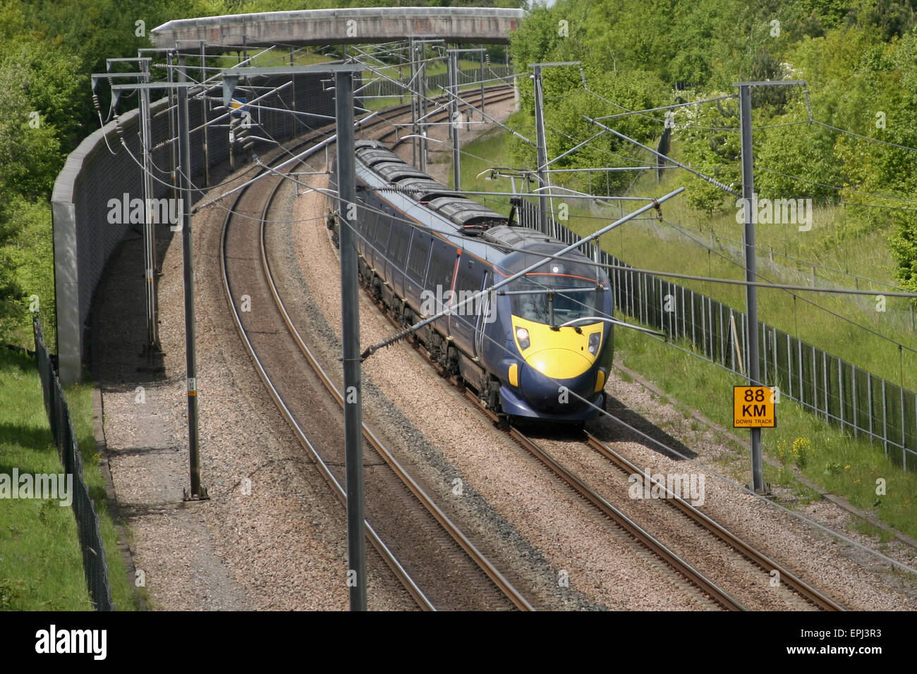 JAVELIN TRAIN TRACK HS1 Stock Photo Alamy