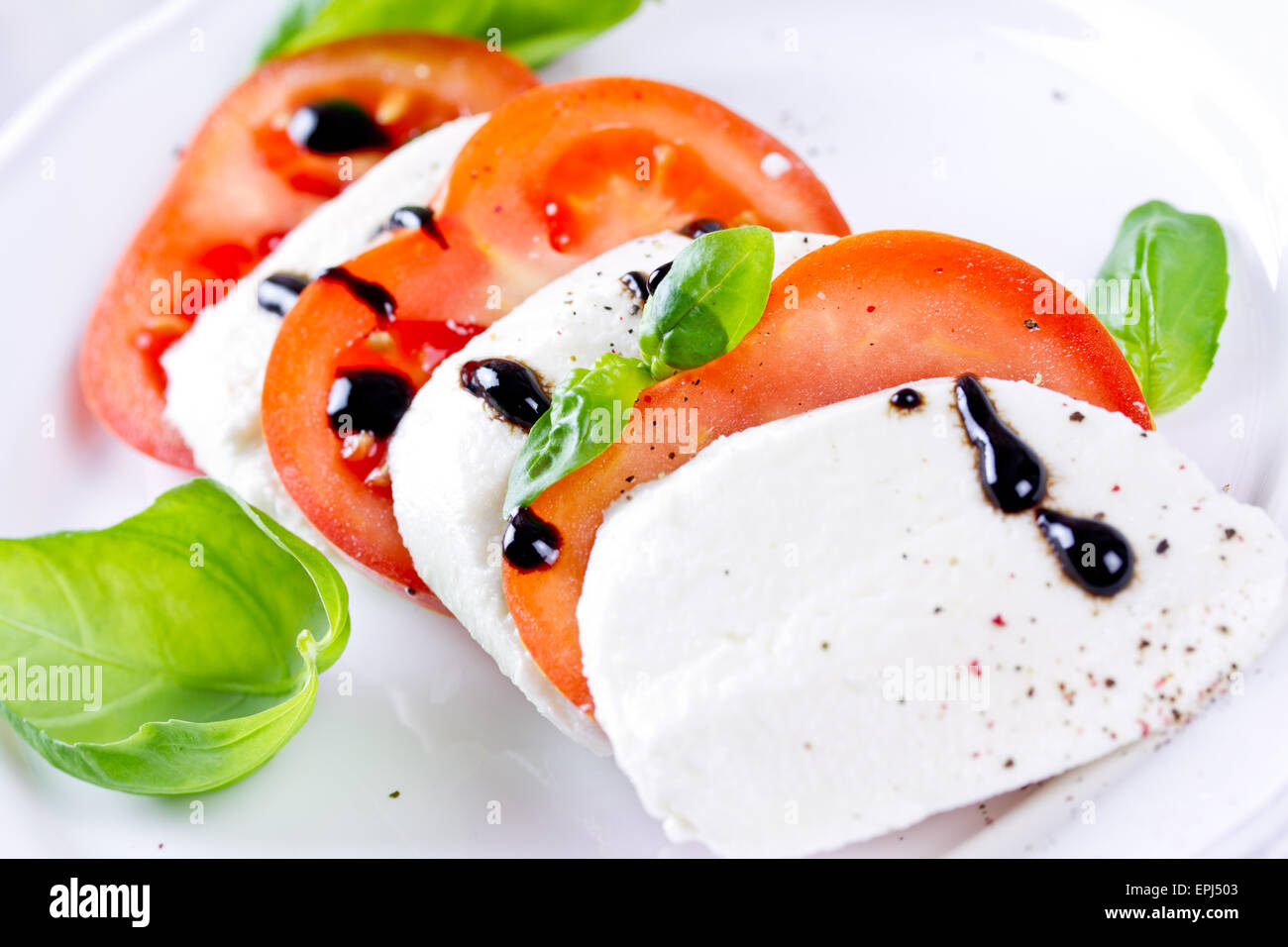 tomato mozzarella Stock Photo