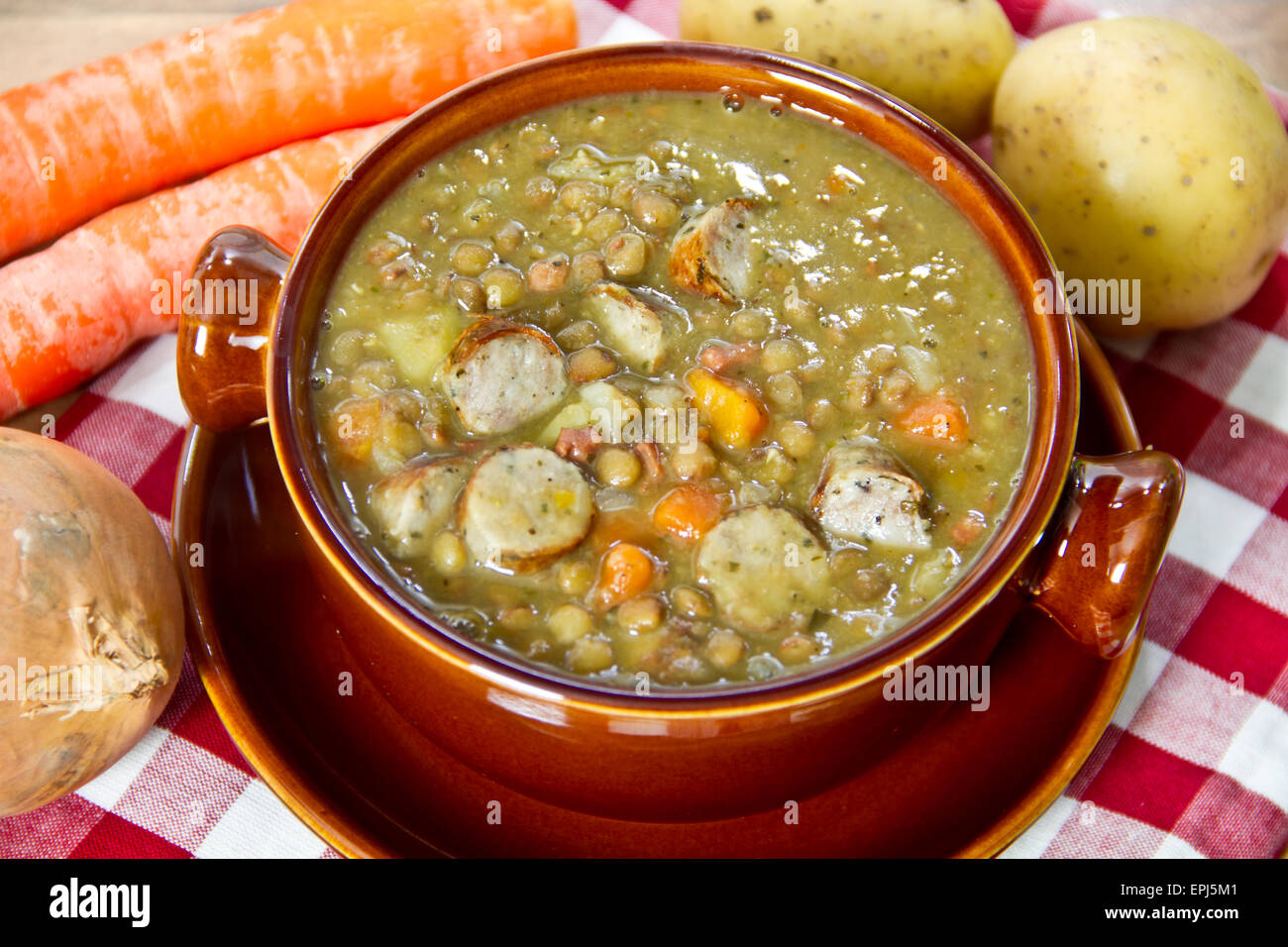 lentil soup Stock Photo