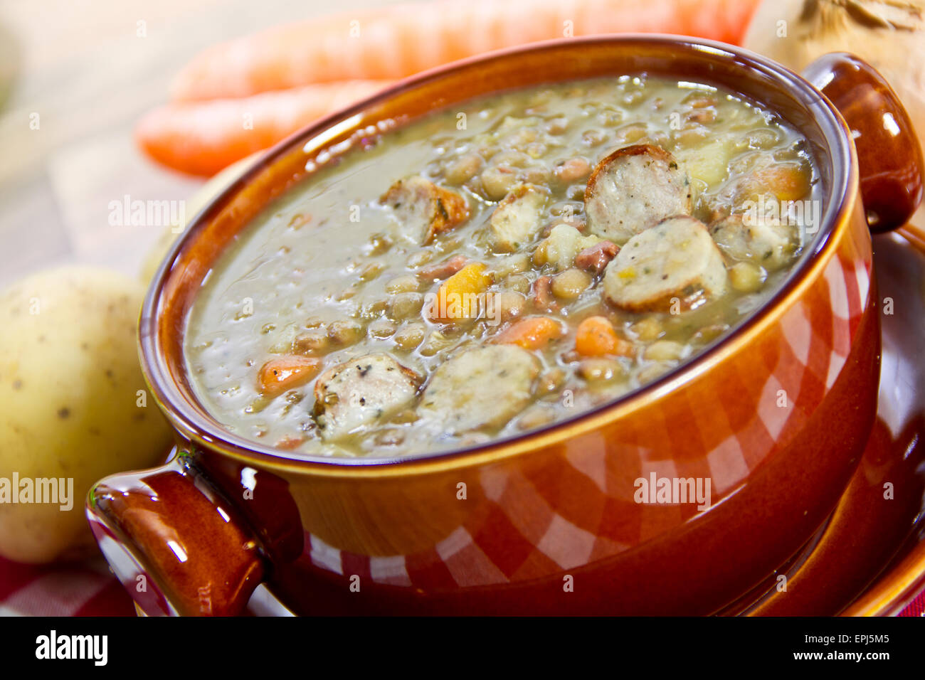 lentil soup Stock Photo