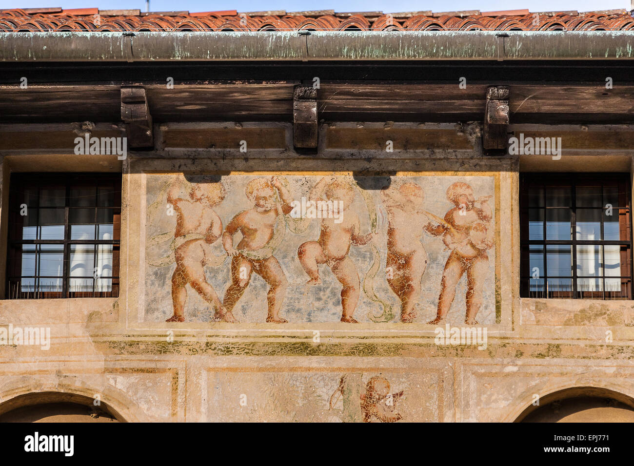 Grande Square House Stock Photo Alamy