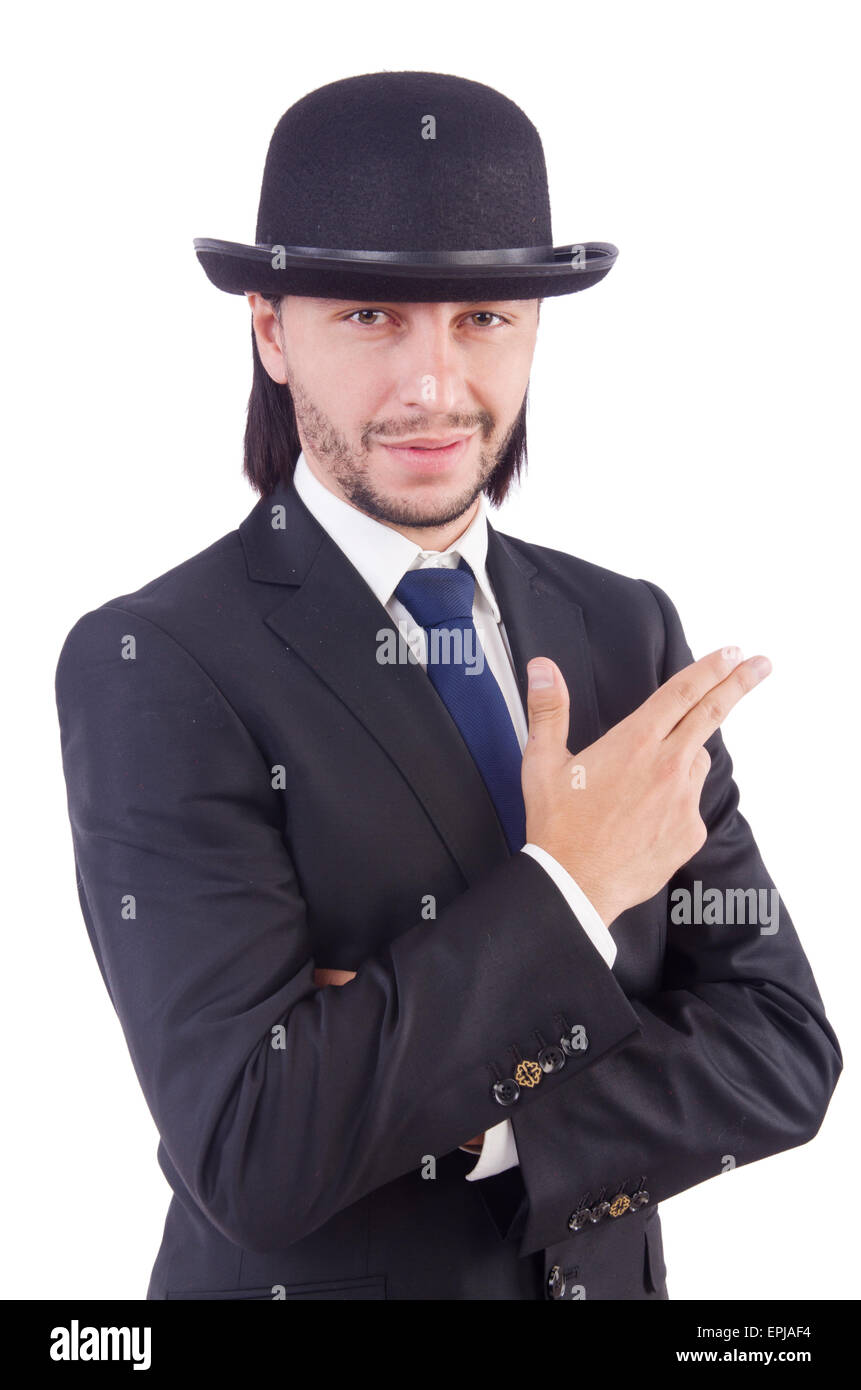Young businessman isolated on the white background Stock Photo - Alamy
