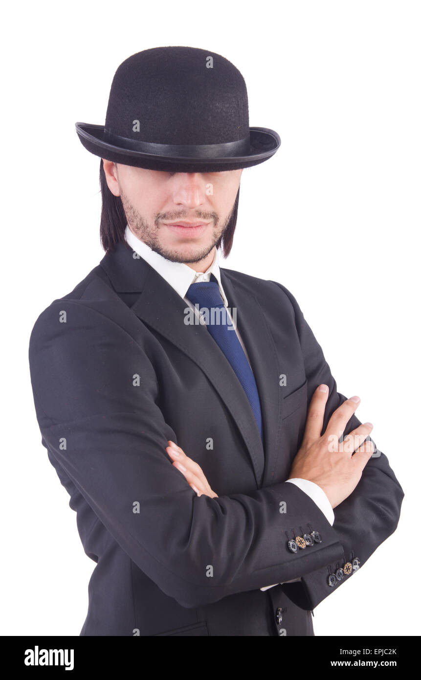 Young businessman isolated on the white background Stock Photo - Alamy