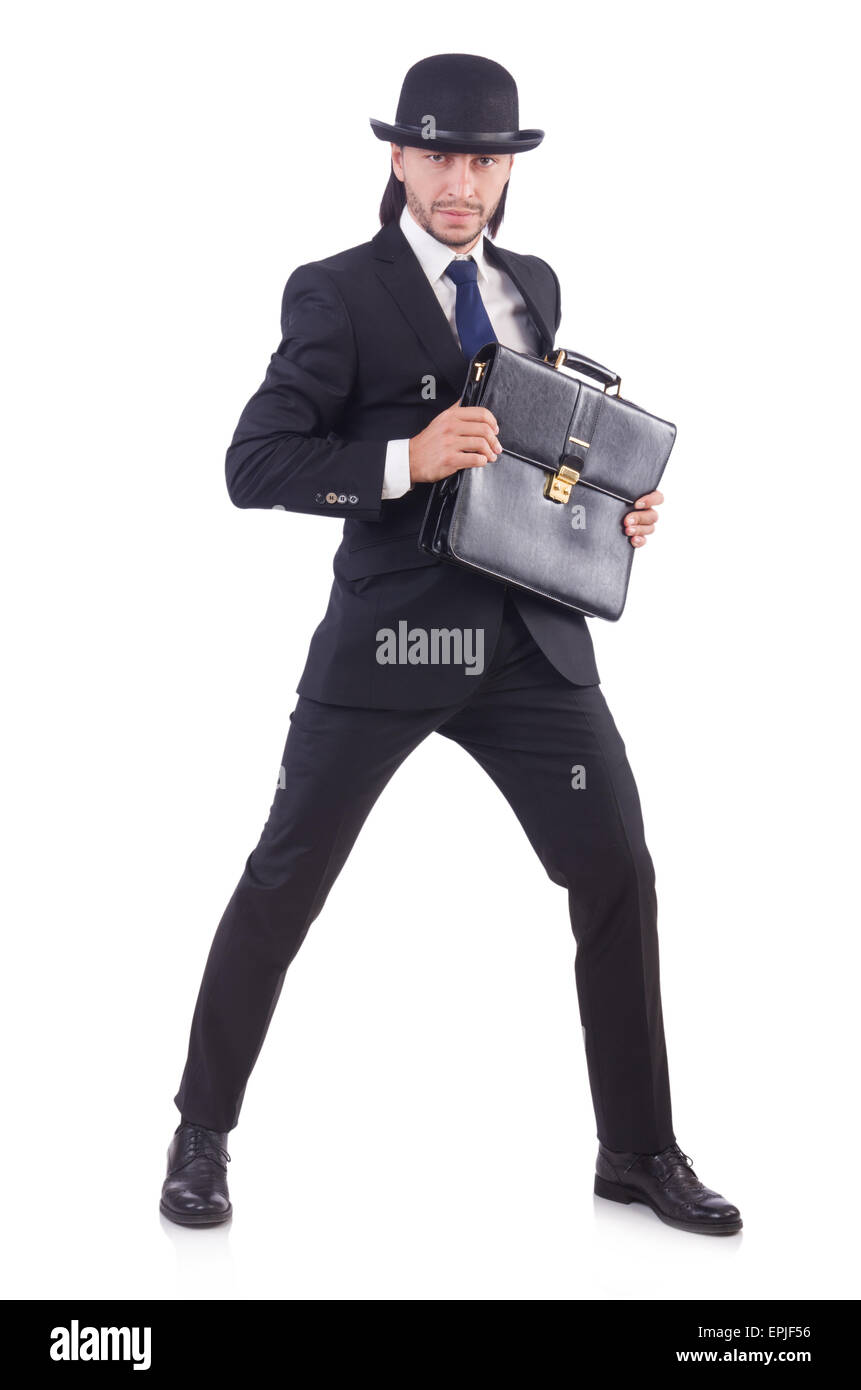 Young businessman isolated on the white background Stock Photo - Alamy
