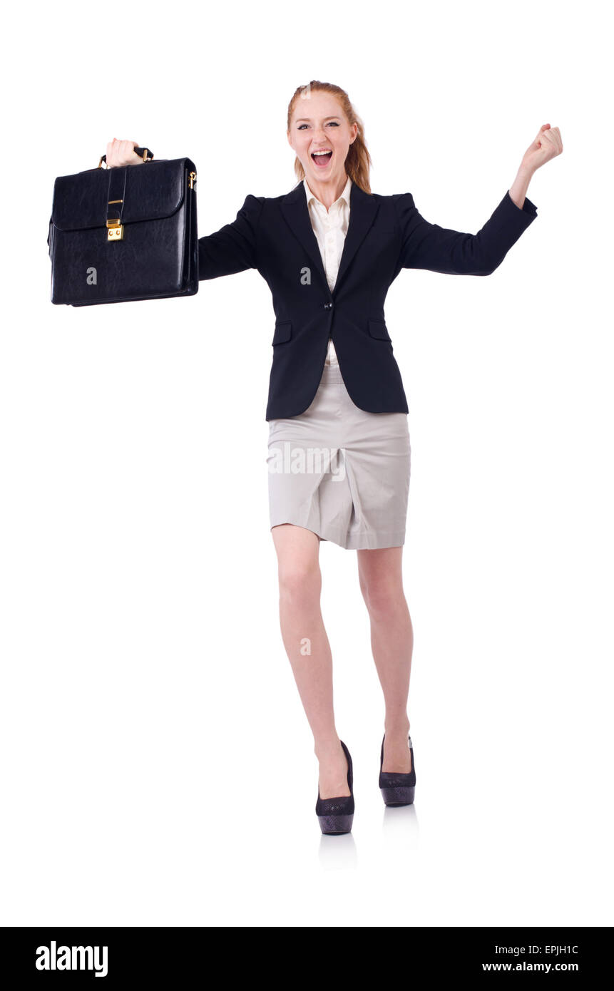 Woman businesswoman in business concept Stock Photo - Alamy