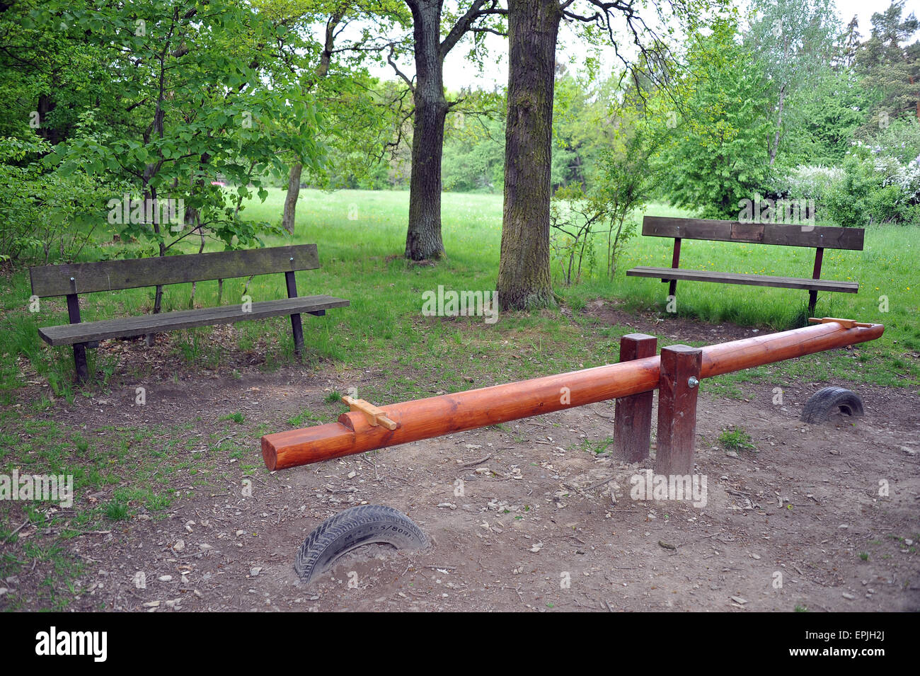 Kids See Saw Stock Photos Kids See Saw Stock Images Alamy