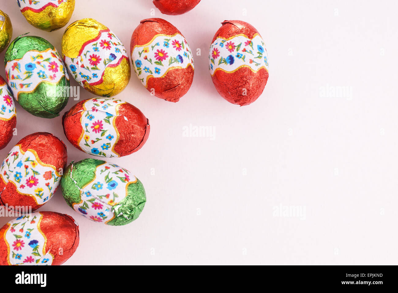Easter egg isolated on white background with copy space Stock Photo - Alamy