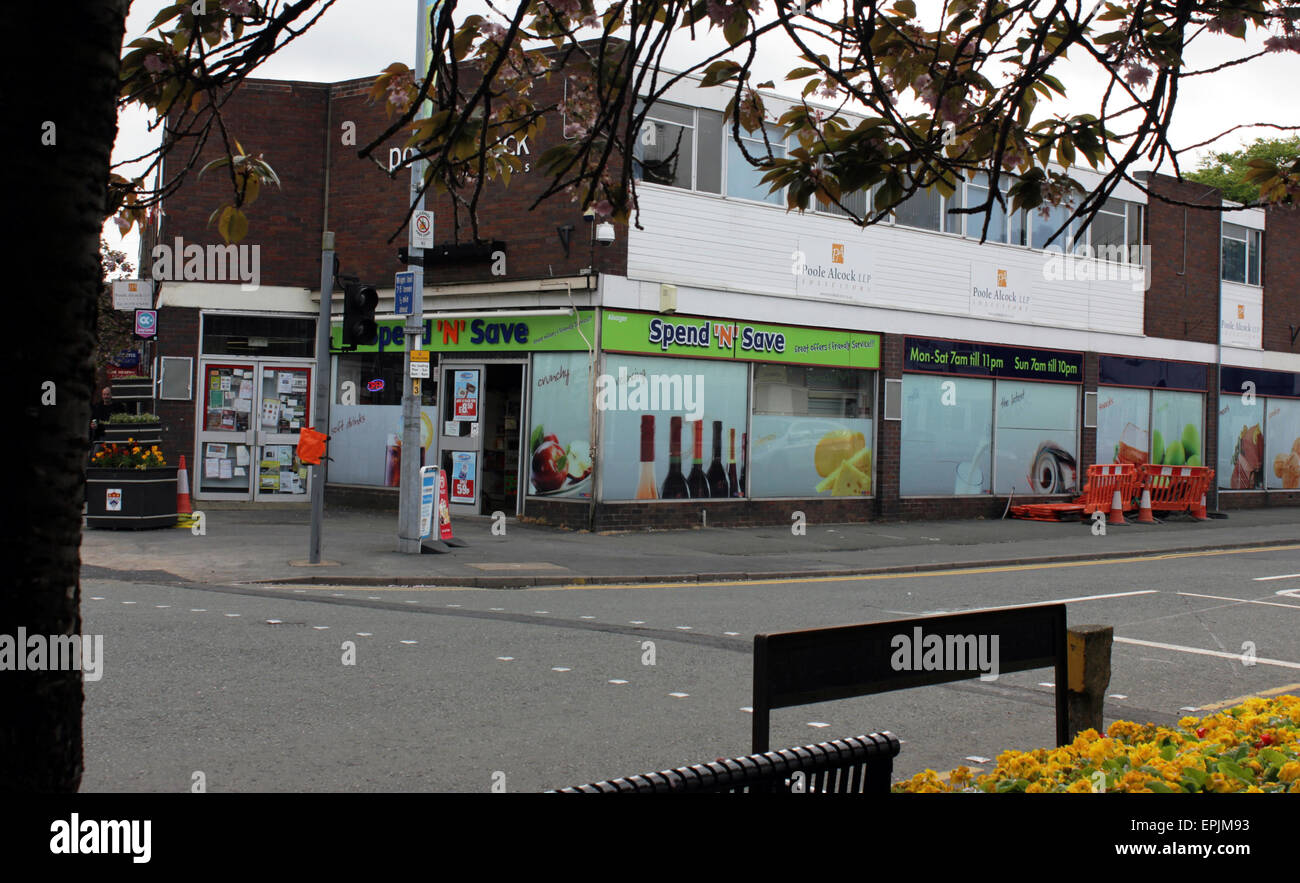 Spend and Save convince shop in Alsager Cheshire,England. Stock Photo