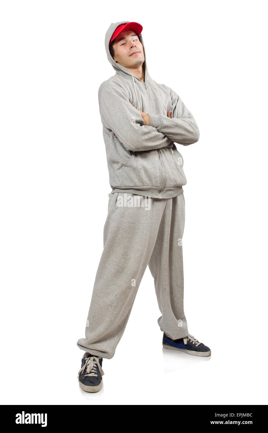 Young man isolated on the white background Stock Photo - Alamy