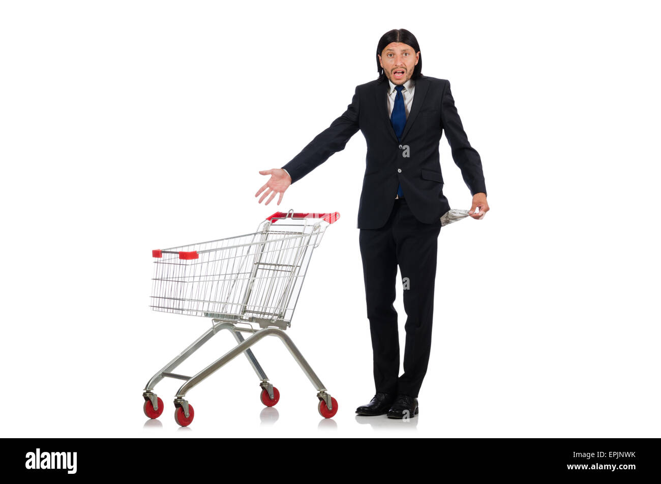 Man running shopping cart in hires stock photography and images Alamy