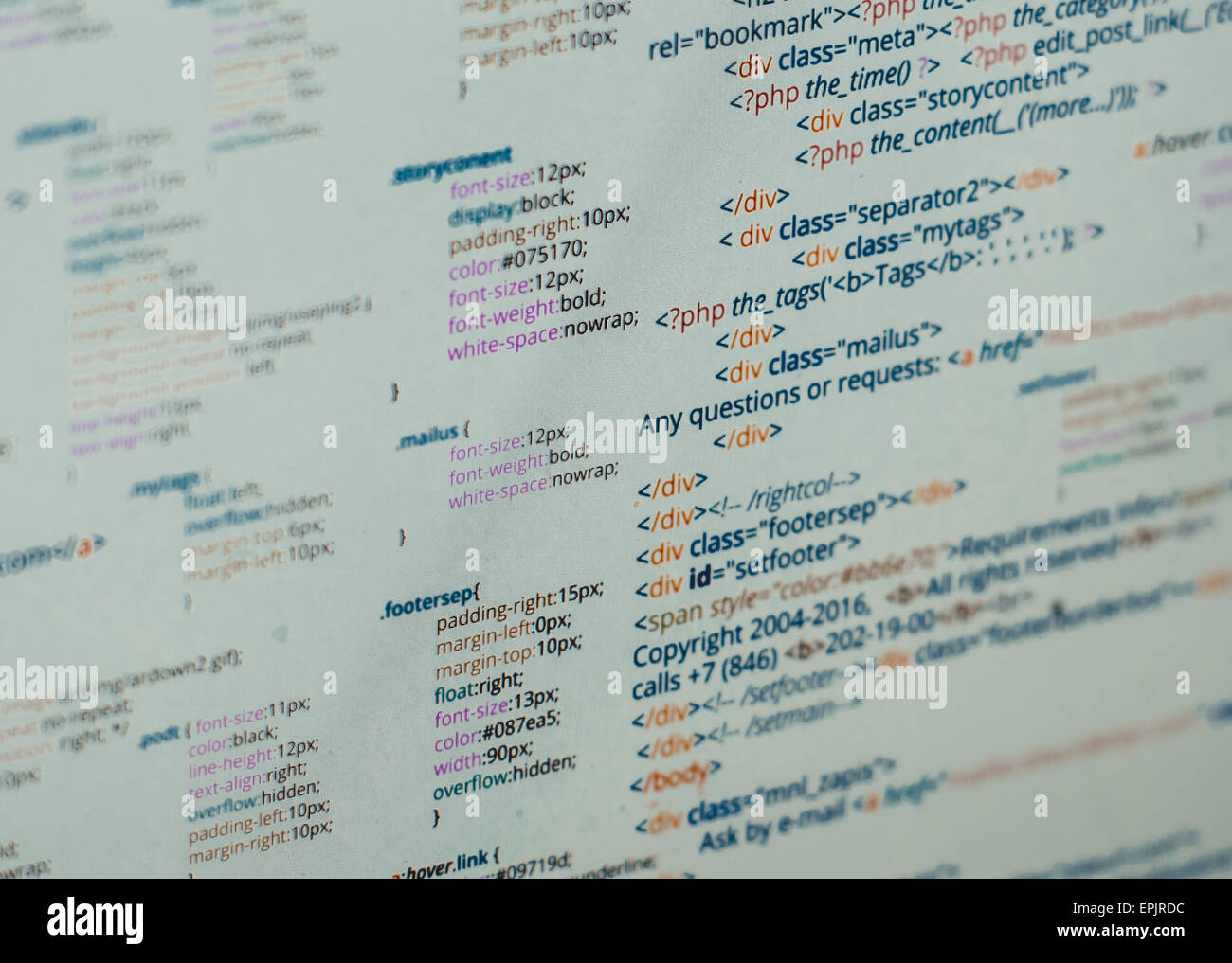 Html hi-res stock photography and images - Alamy