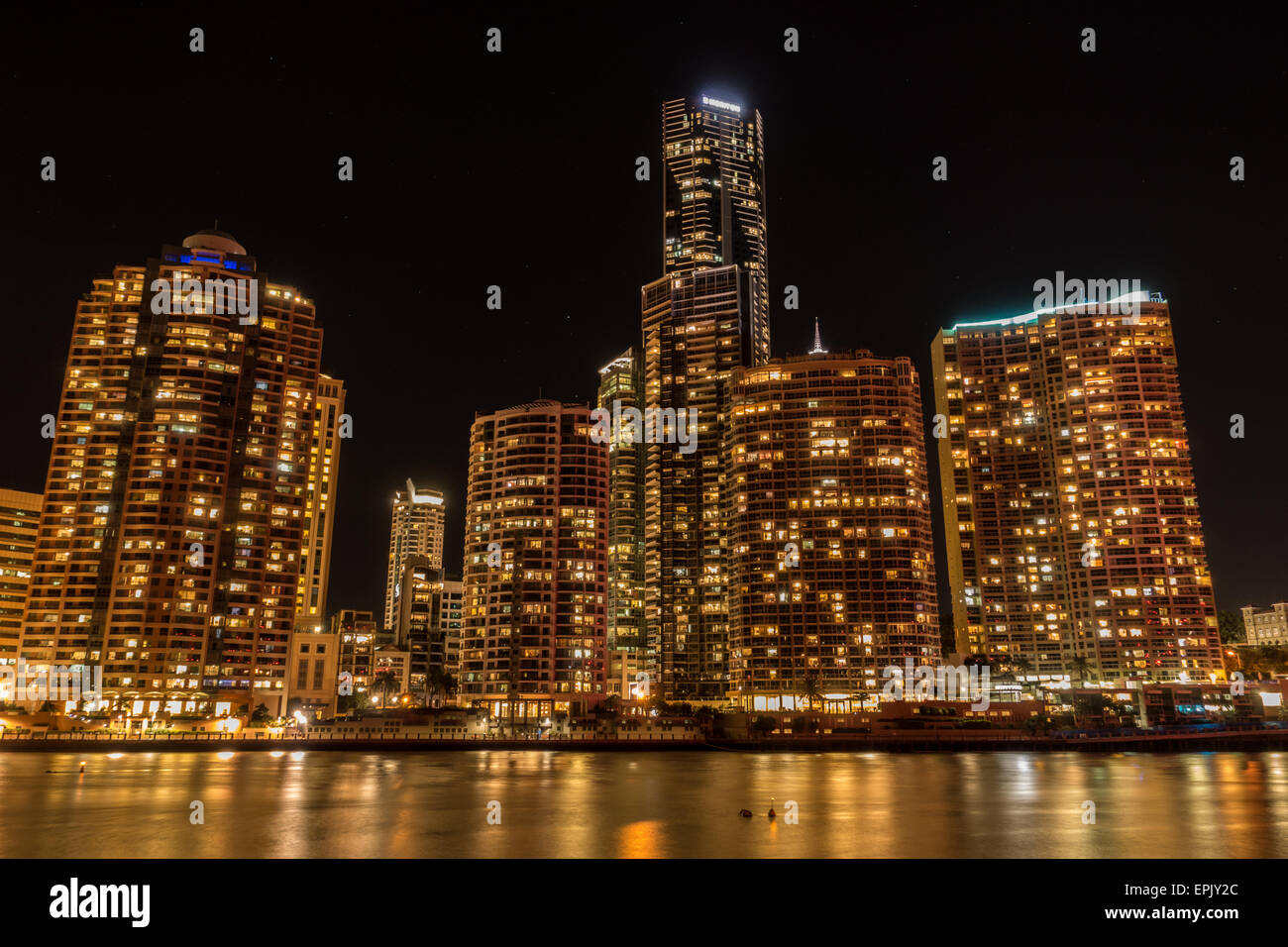 High rise Apartments on Brisbane River Stock Photo Alamy