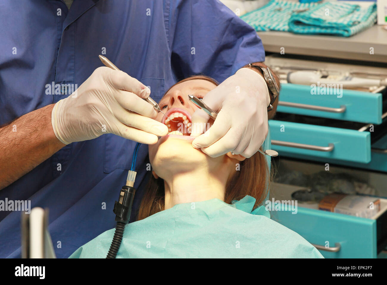 Examination dentist Stock Photo Alamy
