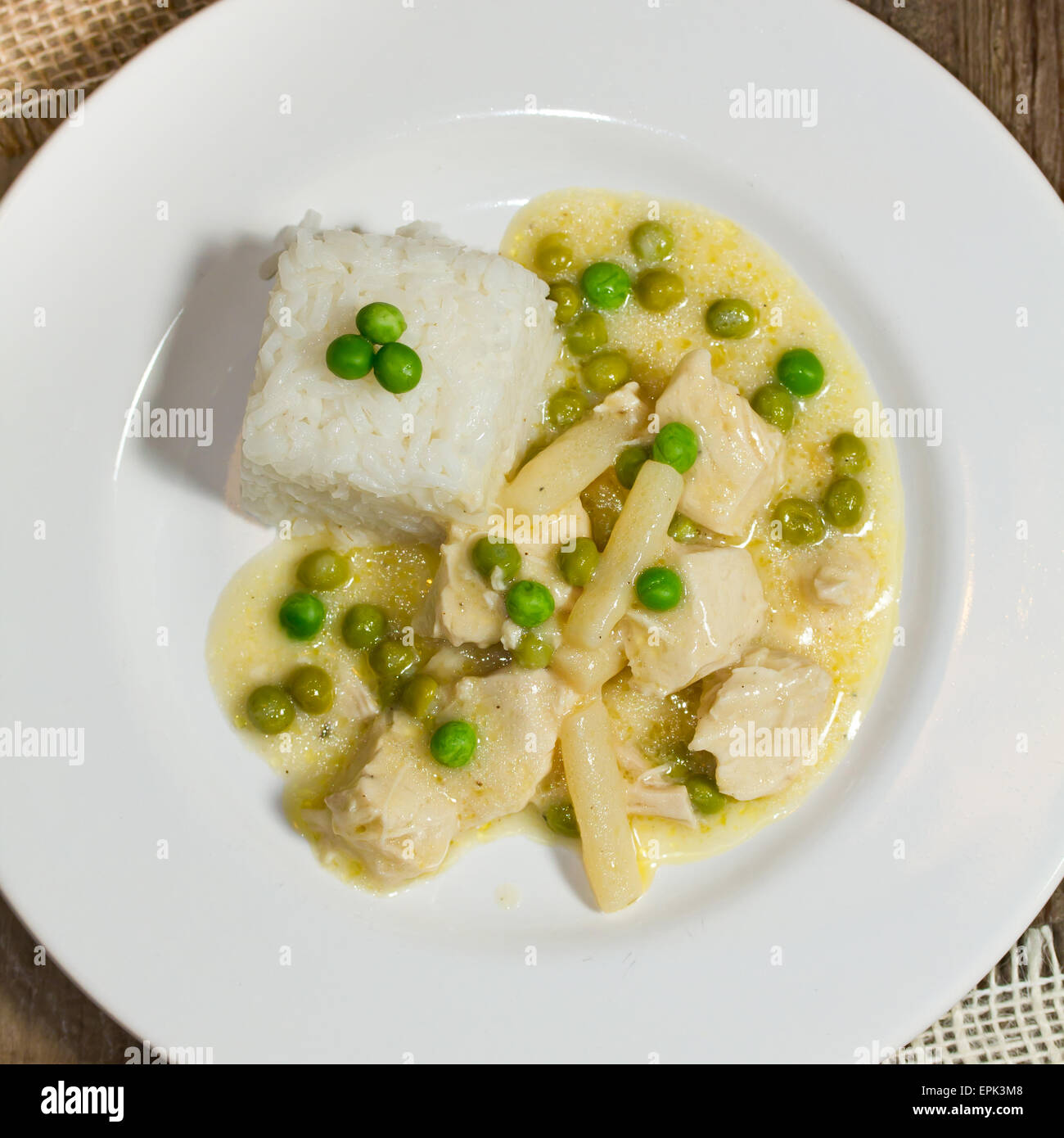 chicken with rice Stock Photo Alamy