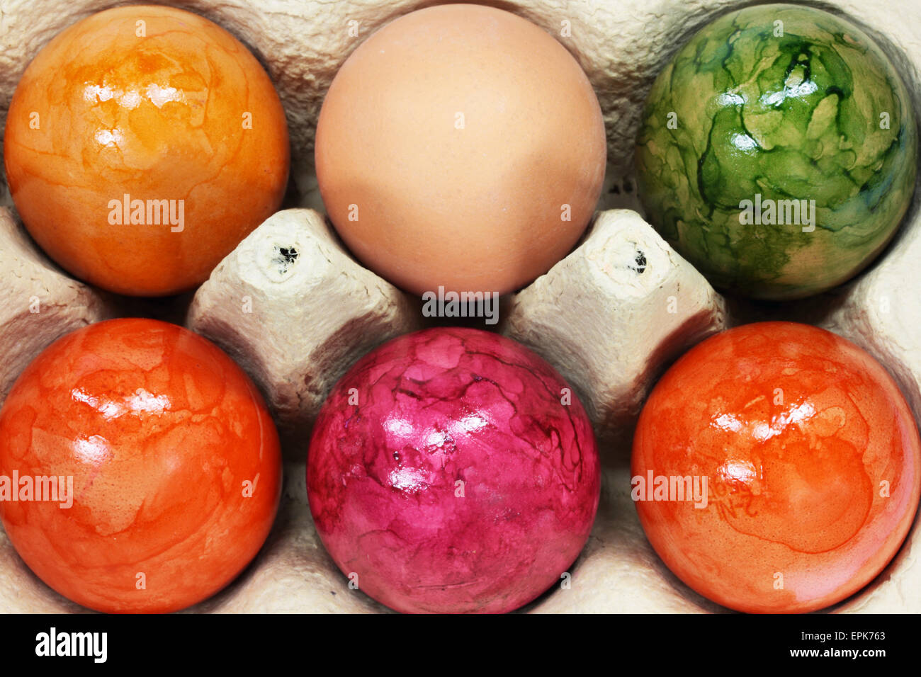 easter eggs Stock Photo