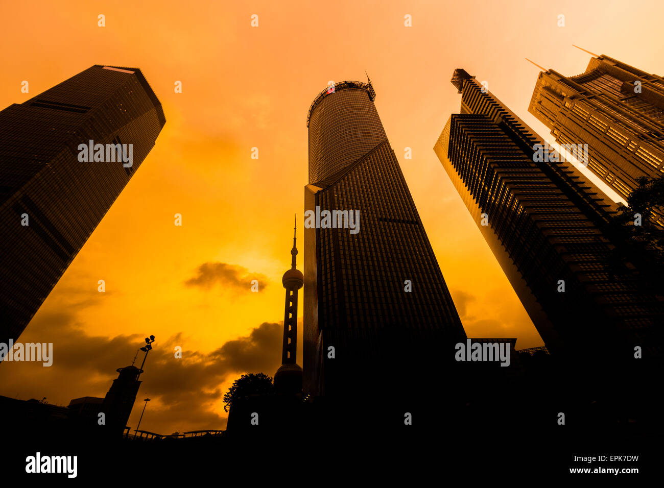 shanghai at sunset Stock Photo - Alamy