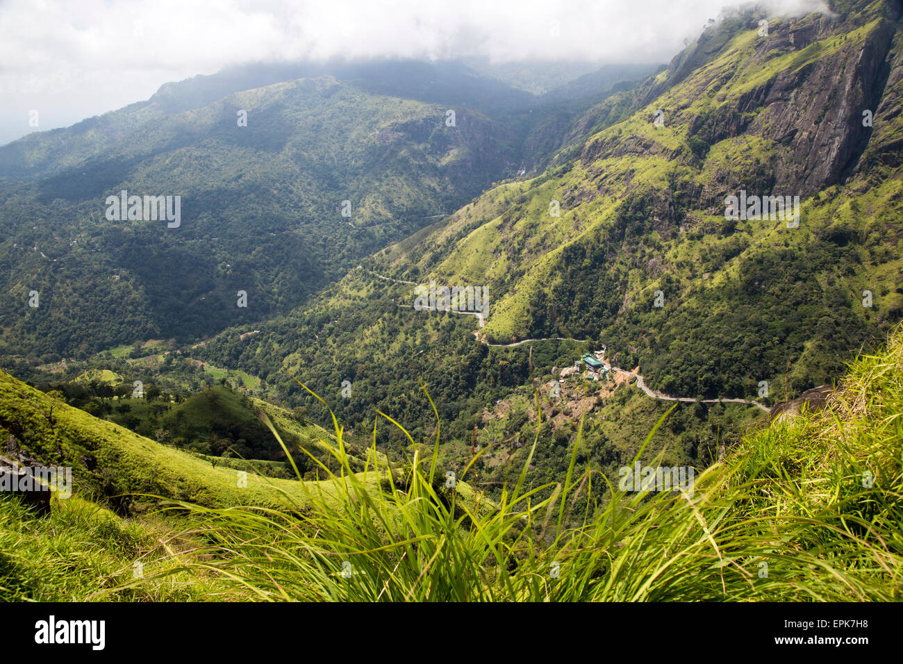 View of Ella Gap pass, Ella, Badulla District, Uva Province, Sri Lanka, Asia Stock Photo