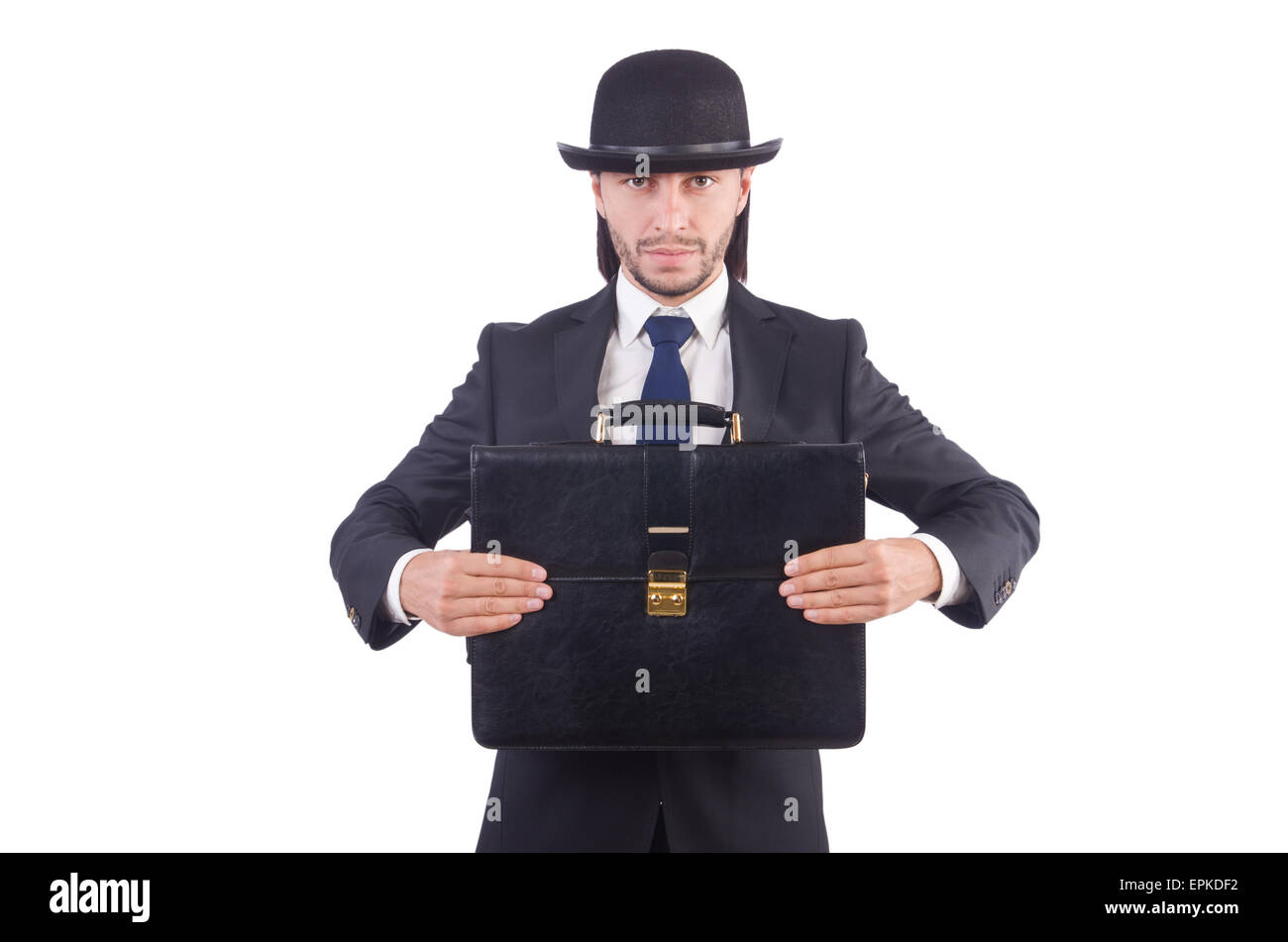 Young businessman isolated on the white background Stock Photo - Alamy