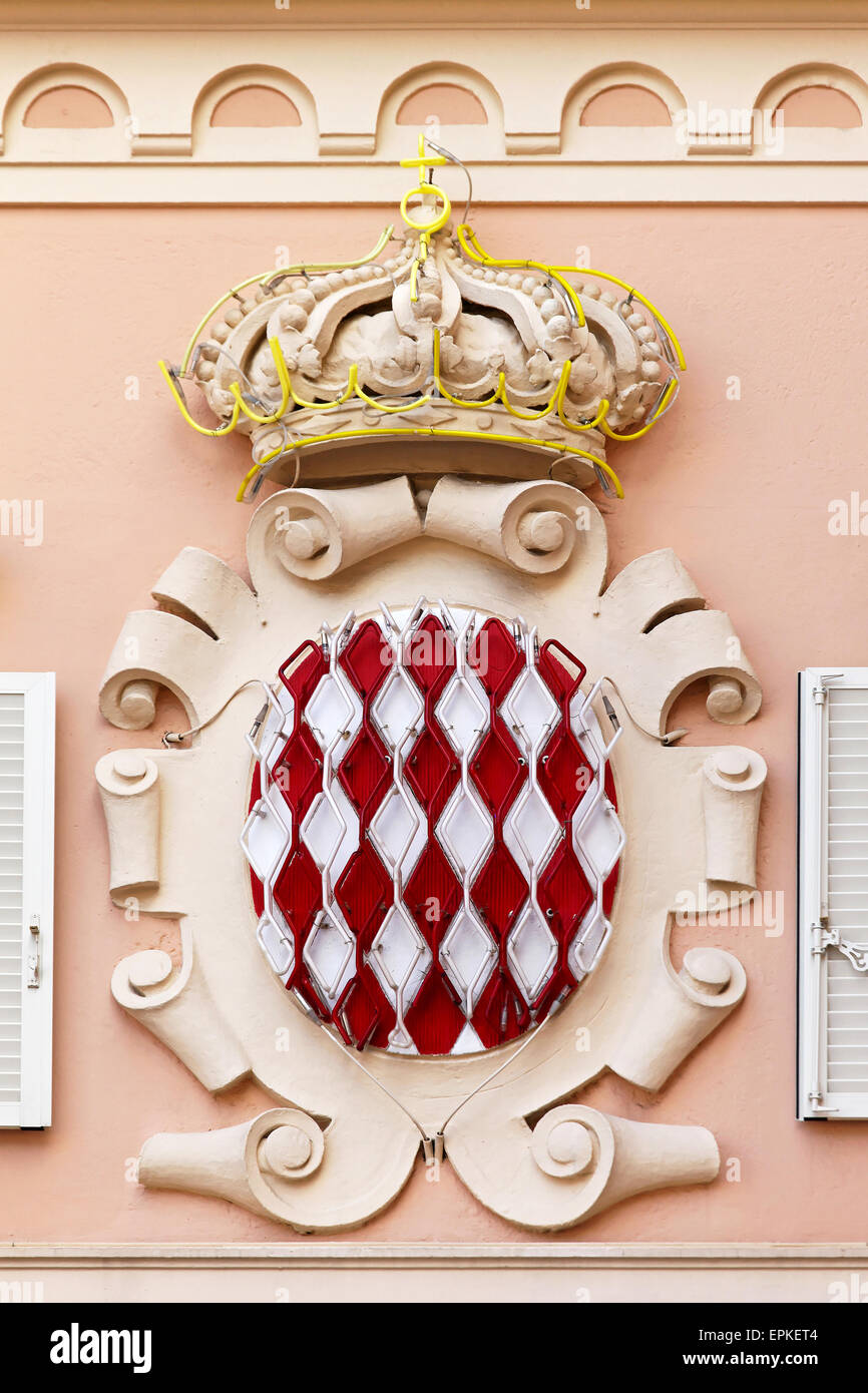Monaco crest Stock Photo