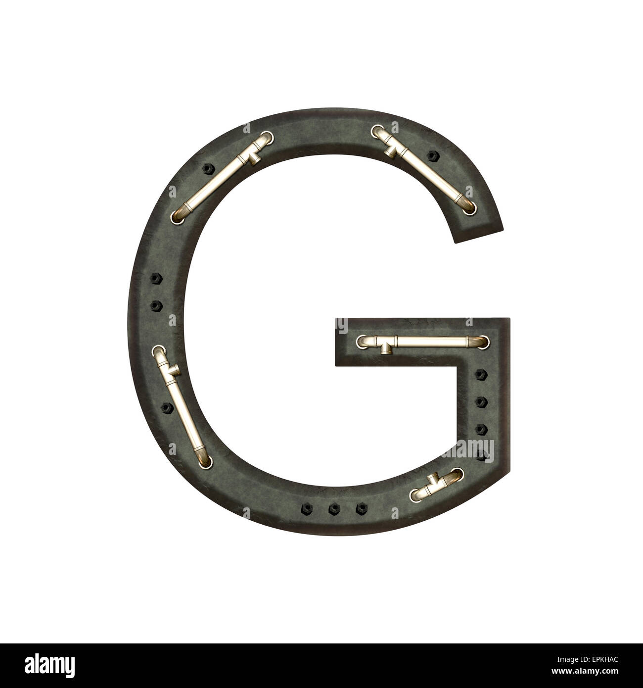 Mechanical metal alphabet letter hi-res stock photography and