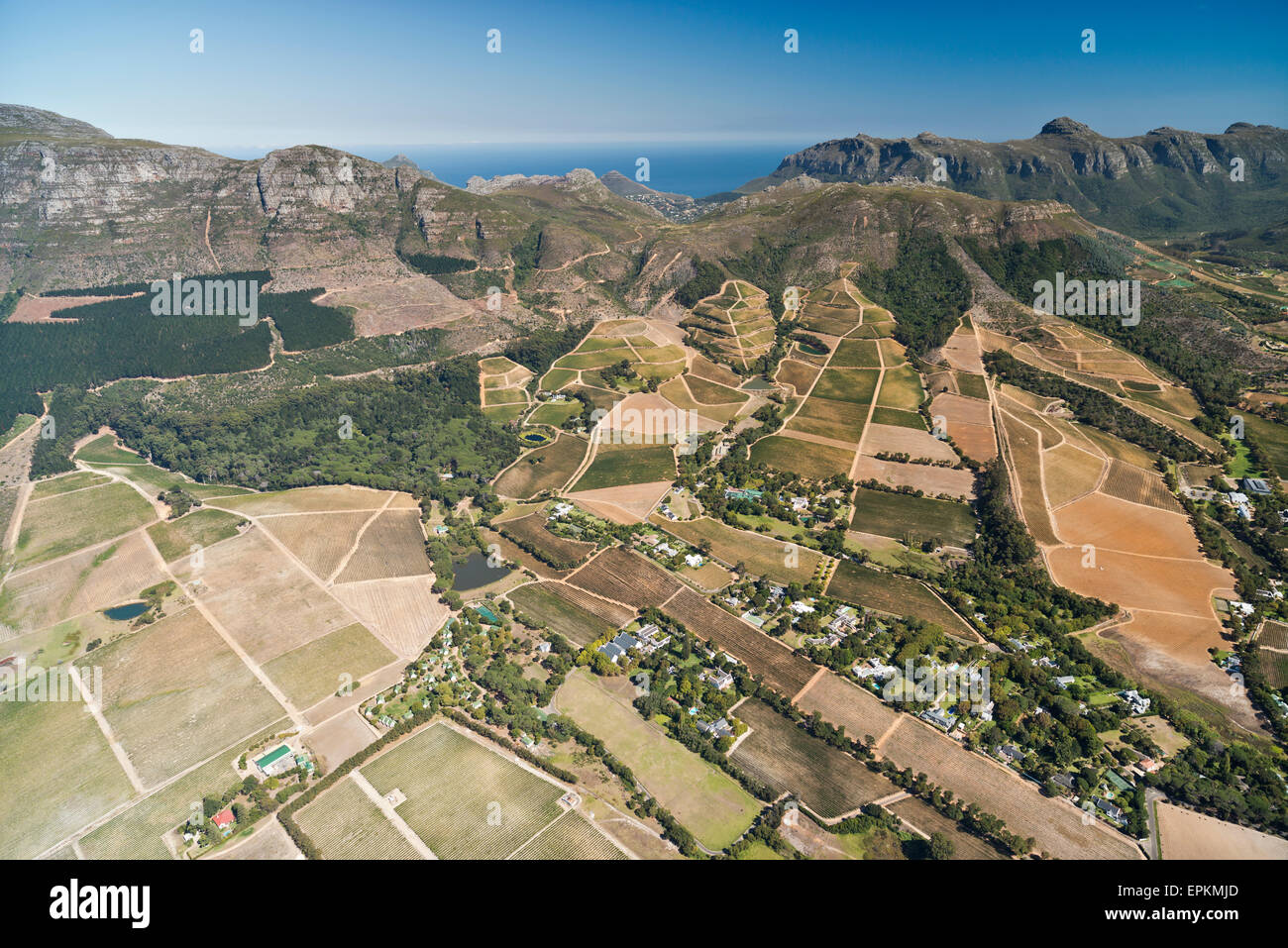 South Africa, Cape Town, aerial view of Tokai Forest Stock Photo Alamy