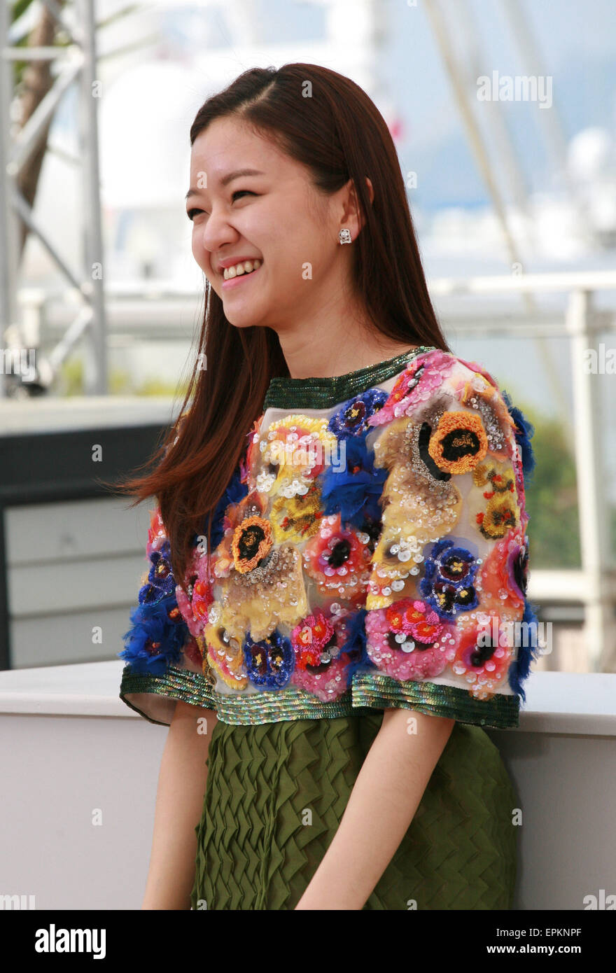 Cannes, France. 19th May, 2015. Actress Ko A-sung at the Office film photo call at the 68th Cannes Film Festival Tuesday May 19th 2015, Cannes, France. Credit:  Doreen Kennedy/Alamy Live News Stock Photo