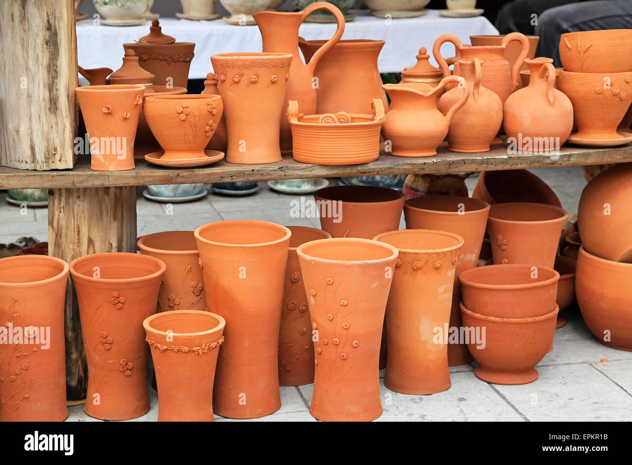 Terracotta pottery Stock Photo Alamy