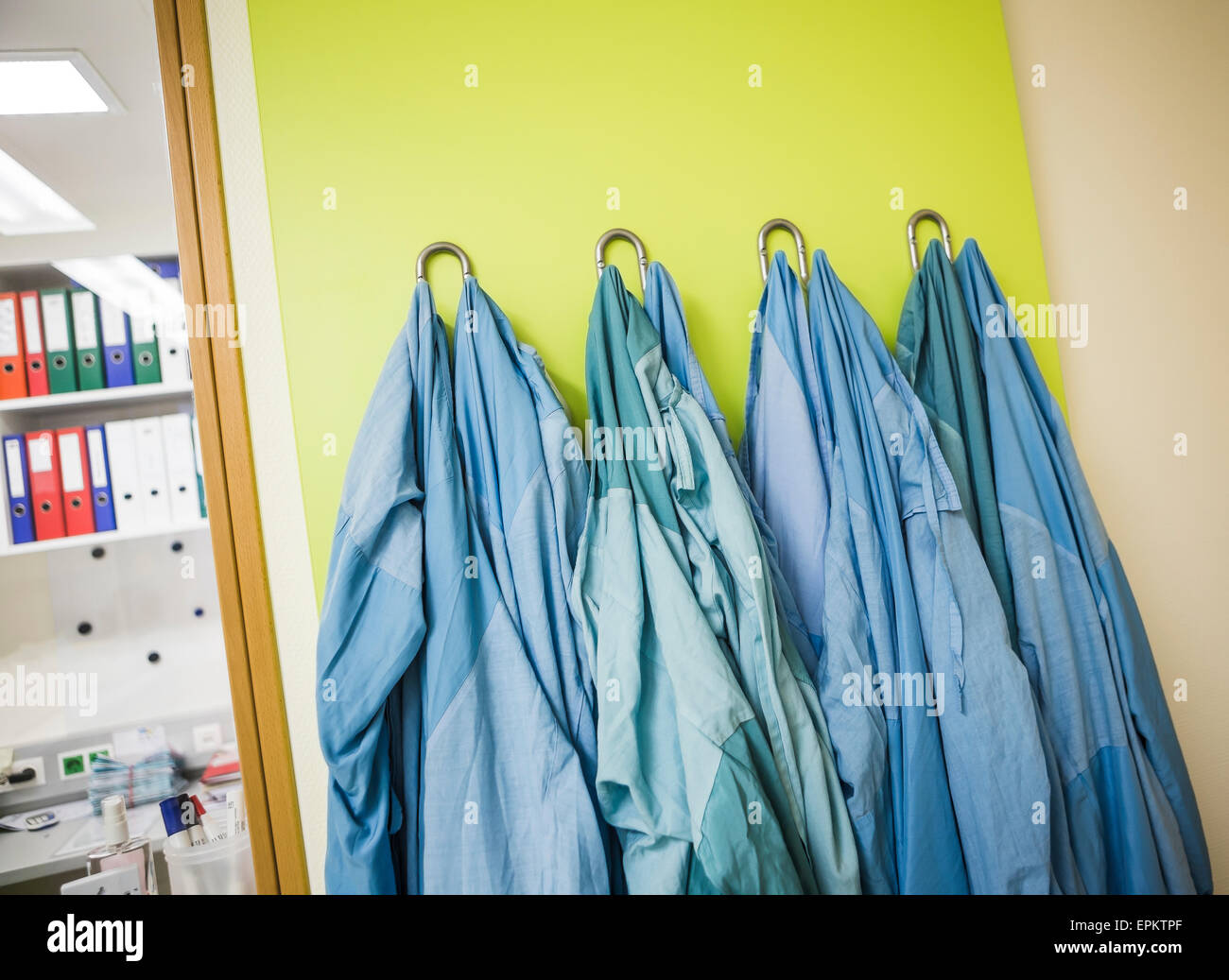 Lab coats hanging hires stock photography and images Alamy