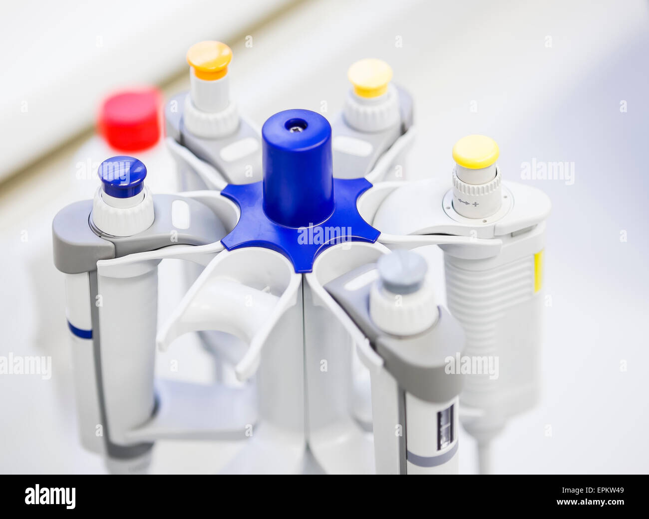 Pipette carousel stand Stock Photo Alamy
