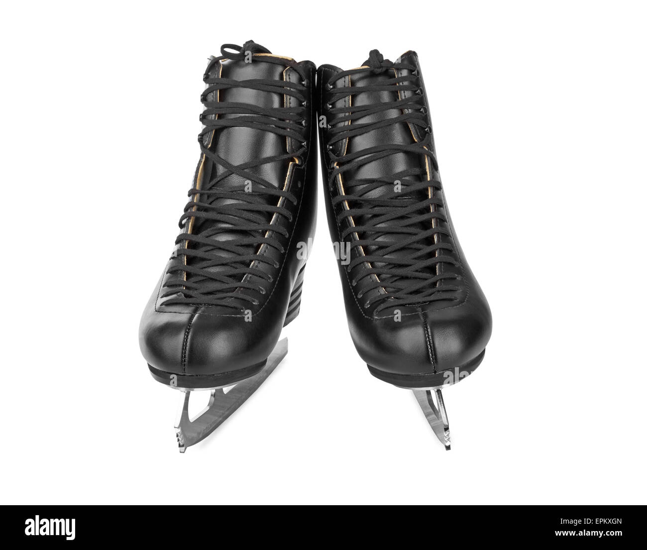 Black figure skates Stock Photo Alamy