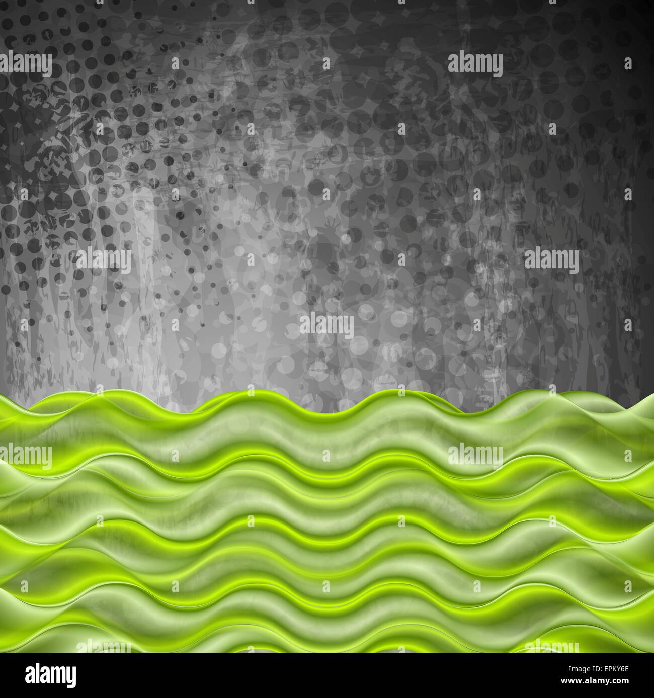 Green grunge wavy vector background Stock Photo - Alamy