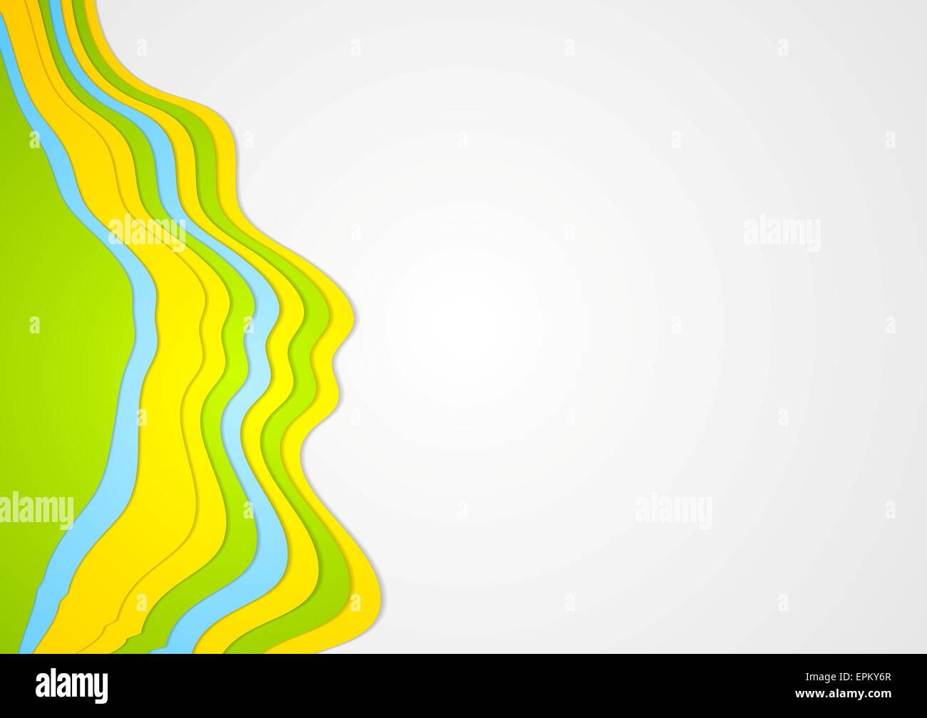 Blue green abstract vector waves hi-res stock photography and images ...