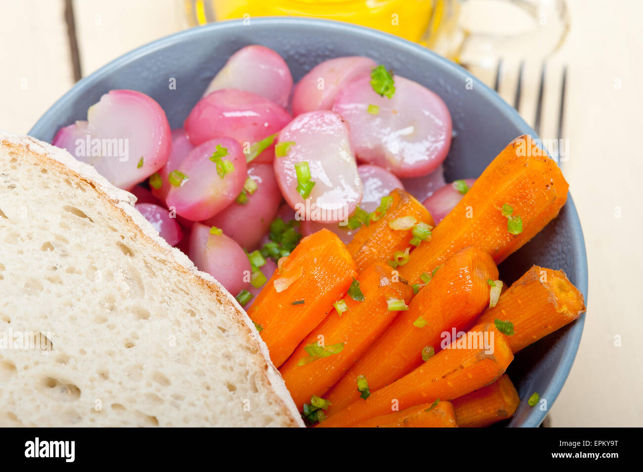 steamed root vegetable on a bowl Stock Photo - Alamy