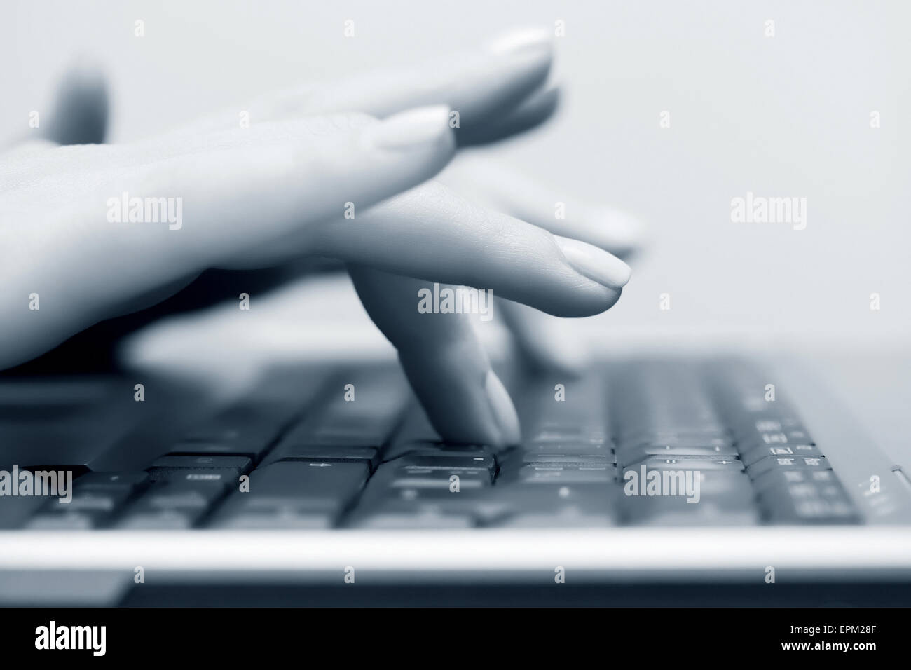Hands black student typing hi-res stock photography and images - Alamy