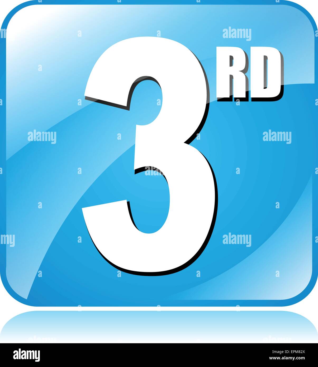 illustration-of-blue-square-icon-for-third-stock-vector-image-art-alamy