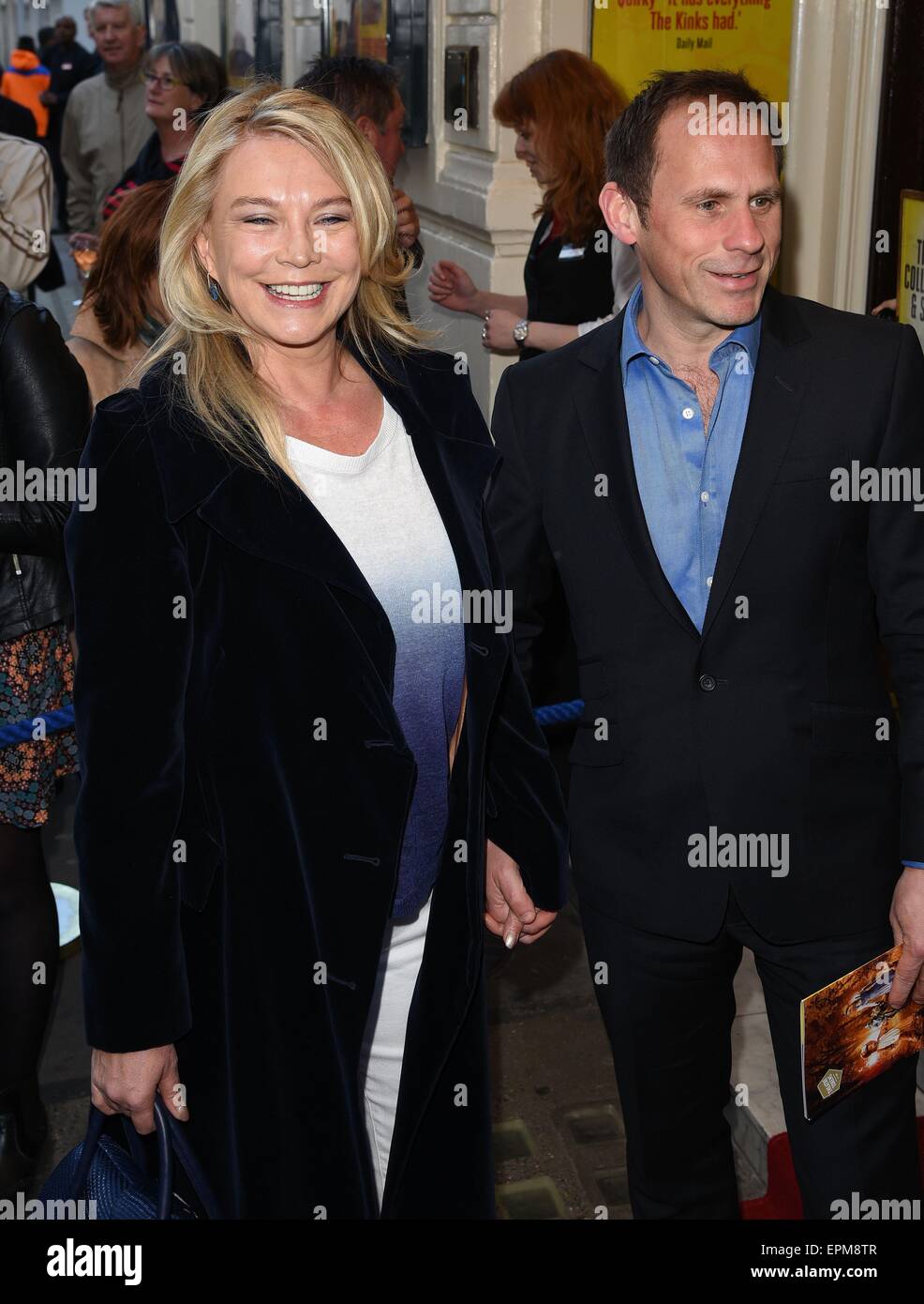 London, UK. Amanda Redman and Damian Schnabel at Sunny Afternoon Gala Performance at The Harold