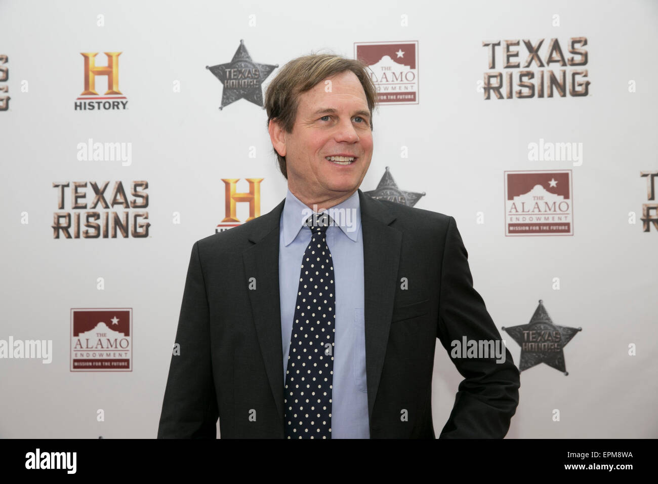 San Antonio, Texas, USA. 18th May, 2015. Cast members of History Channel's ten-part series Texas Rising, Bill Paxton in San Antonio, Texas May 18th, 2015 Stock Photo