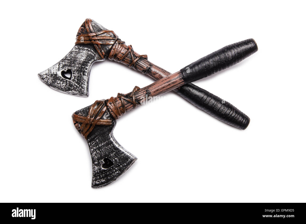 Axe isolated on the white background Stock Photo - Alamy