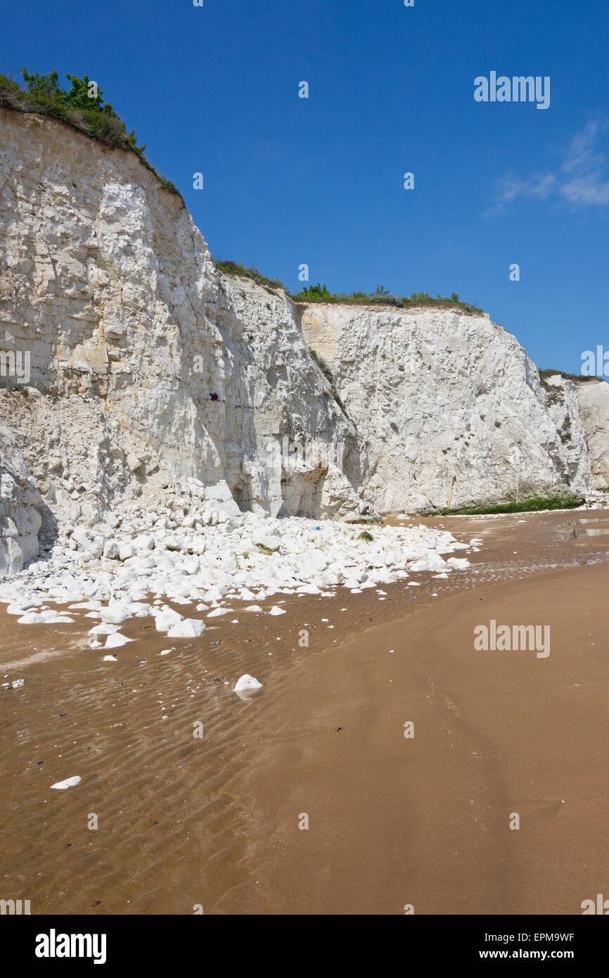chalk cliff coastal erosion Dumpton Gap Ramsgate Kent Stock Photo Alamy