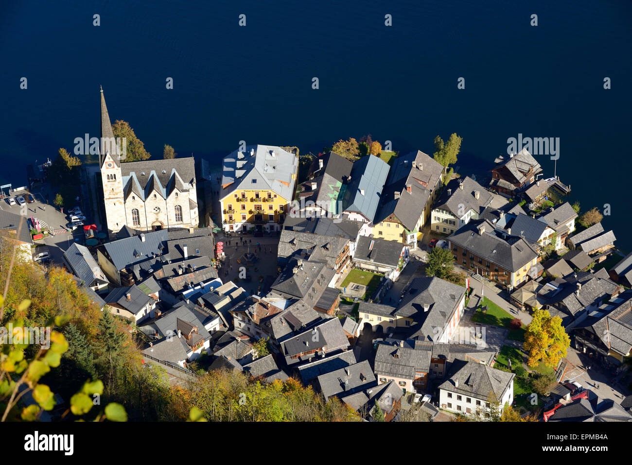 Birds eye view hallstatt hi-res stock photography and images - Alamy
