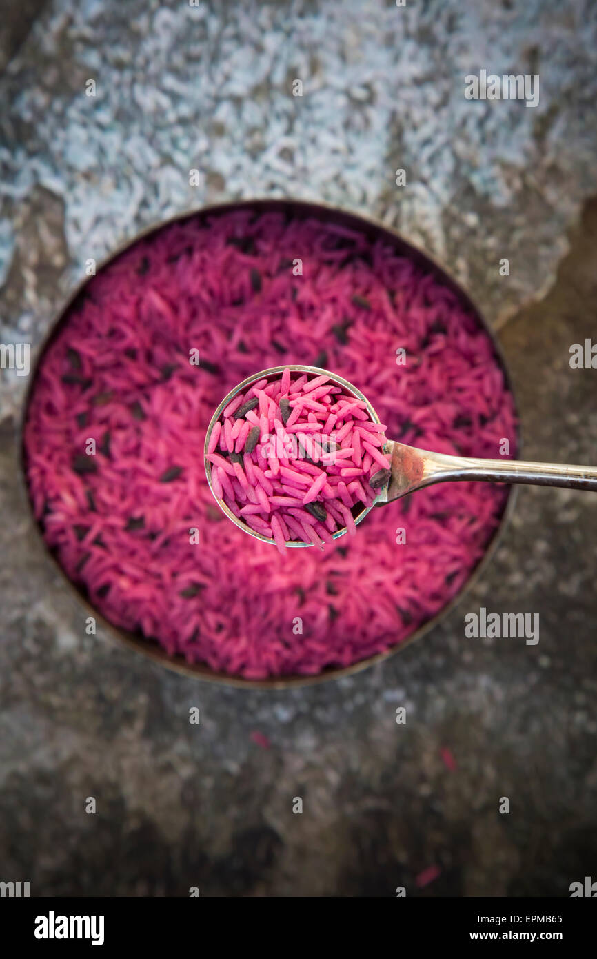 Pink rice hi-res stock photography and images - Alamy