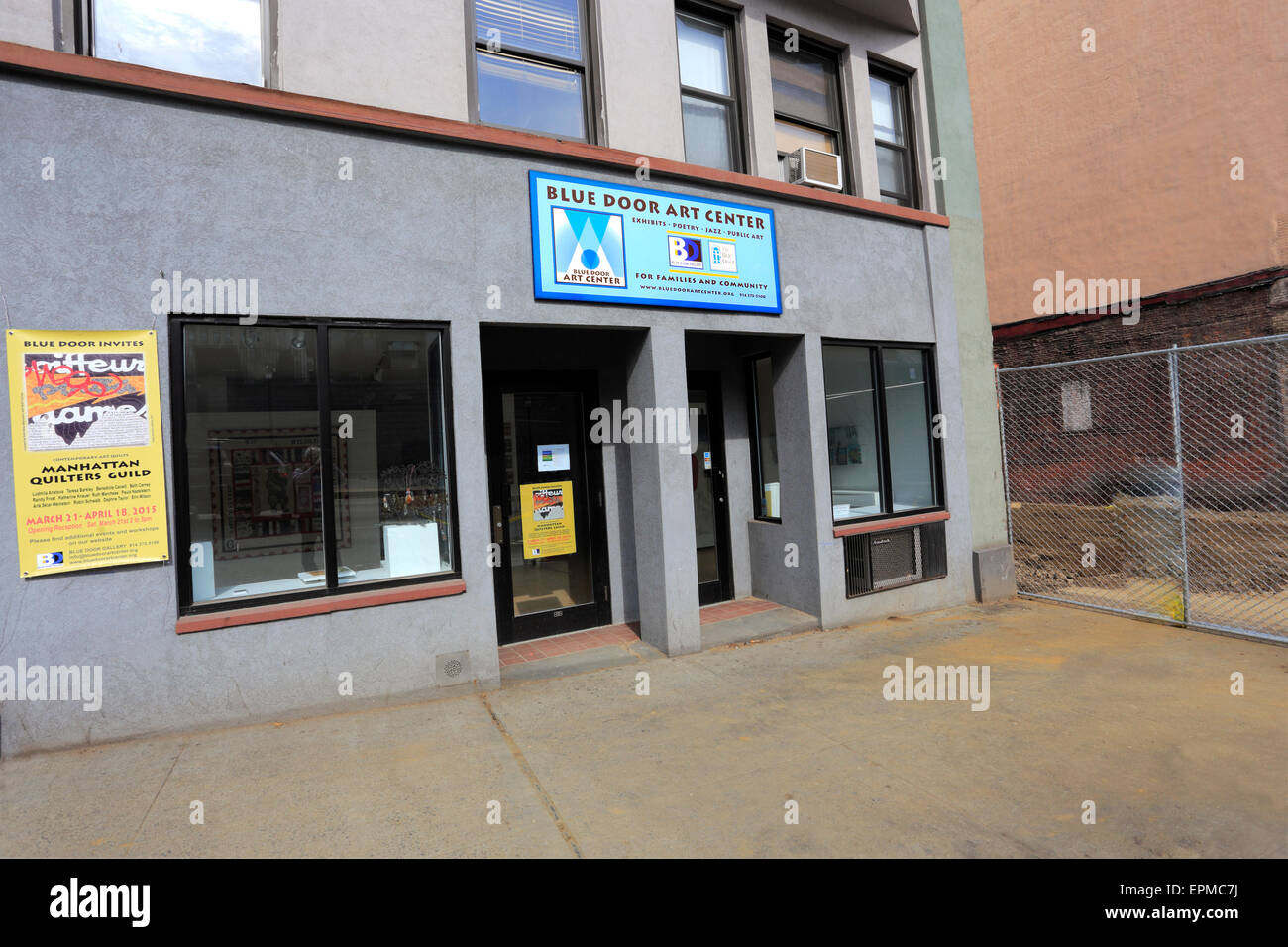 The Blue Door Art Gallery Riverdale Ave Yonkers New York Stock