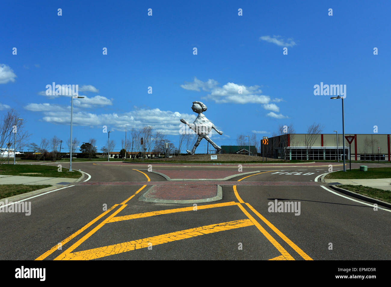 Sculpture Gabreski Airport Westhampton Long Island New York Stock Photo