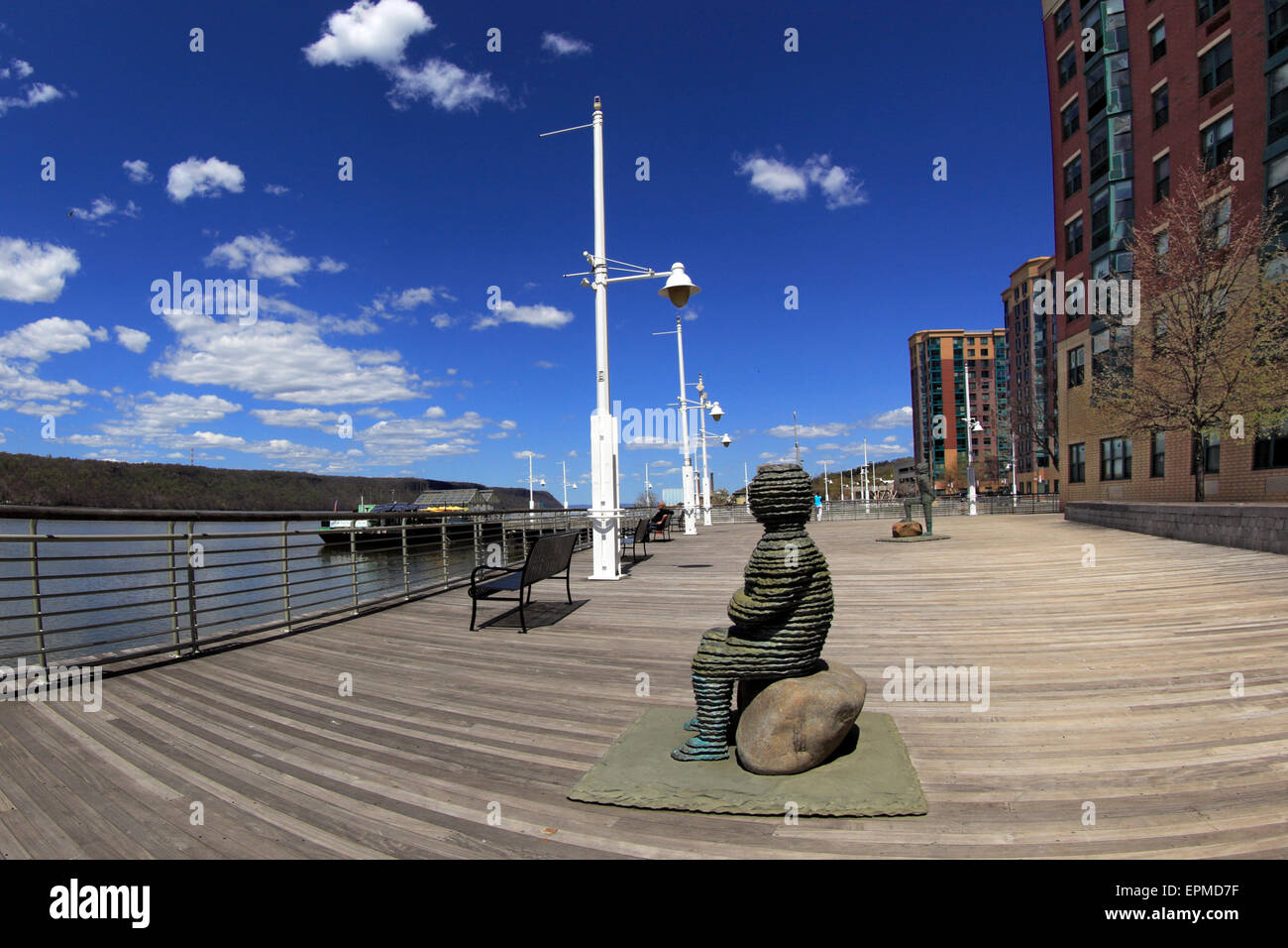 Waterfront Hudson River Yonkers New York Stock Photo Alamy