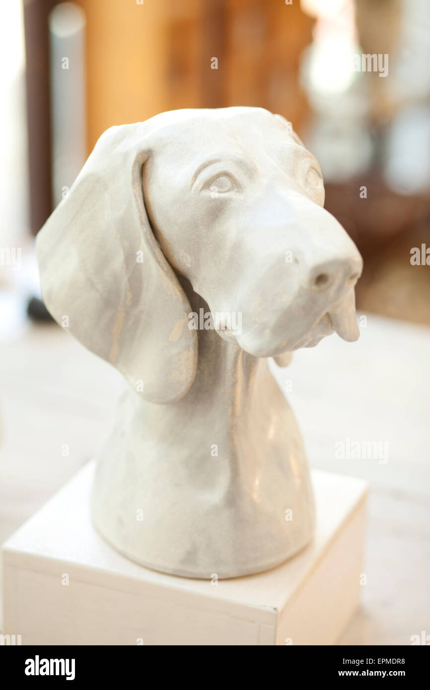 Ceramic dog figurine Stock Photo Alamy