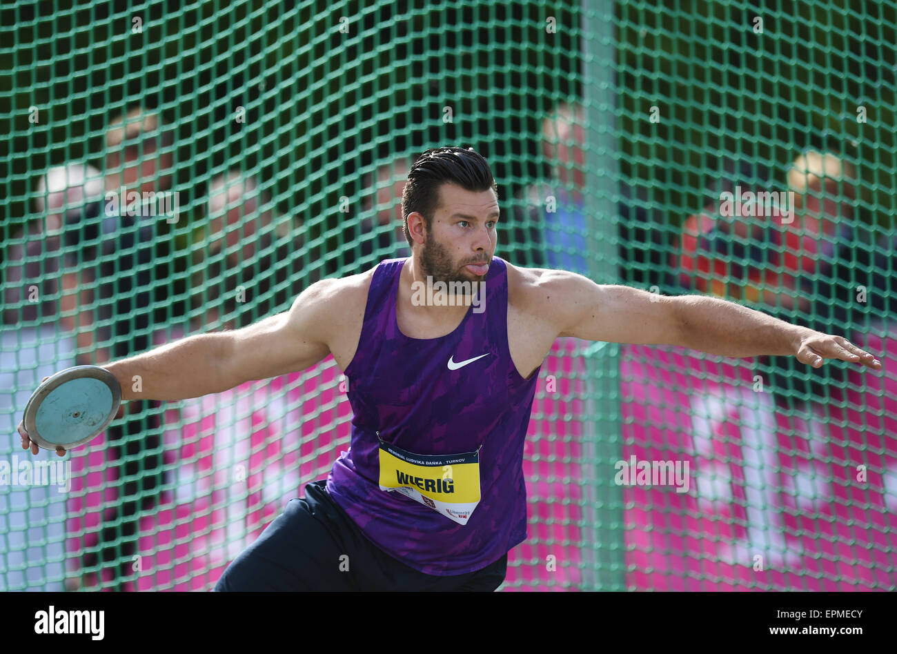 German discusthrower Martin Wierig won second place in discus throw at