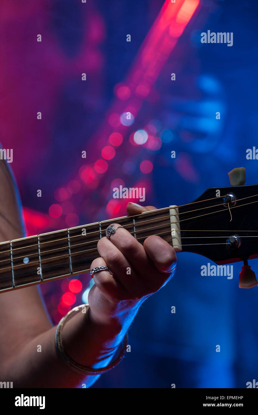 Guitar and Saxophone Stock Photo Alamy