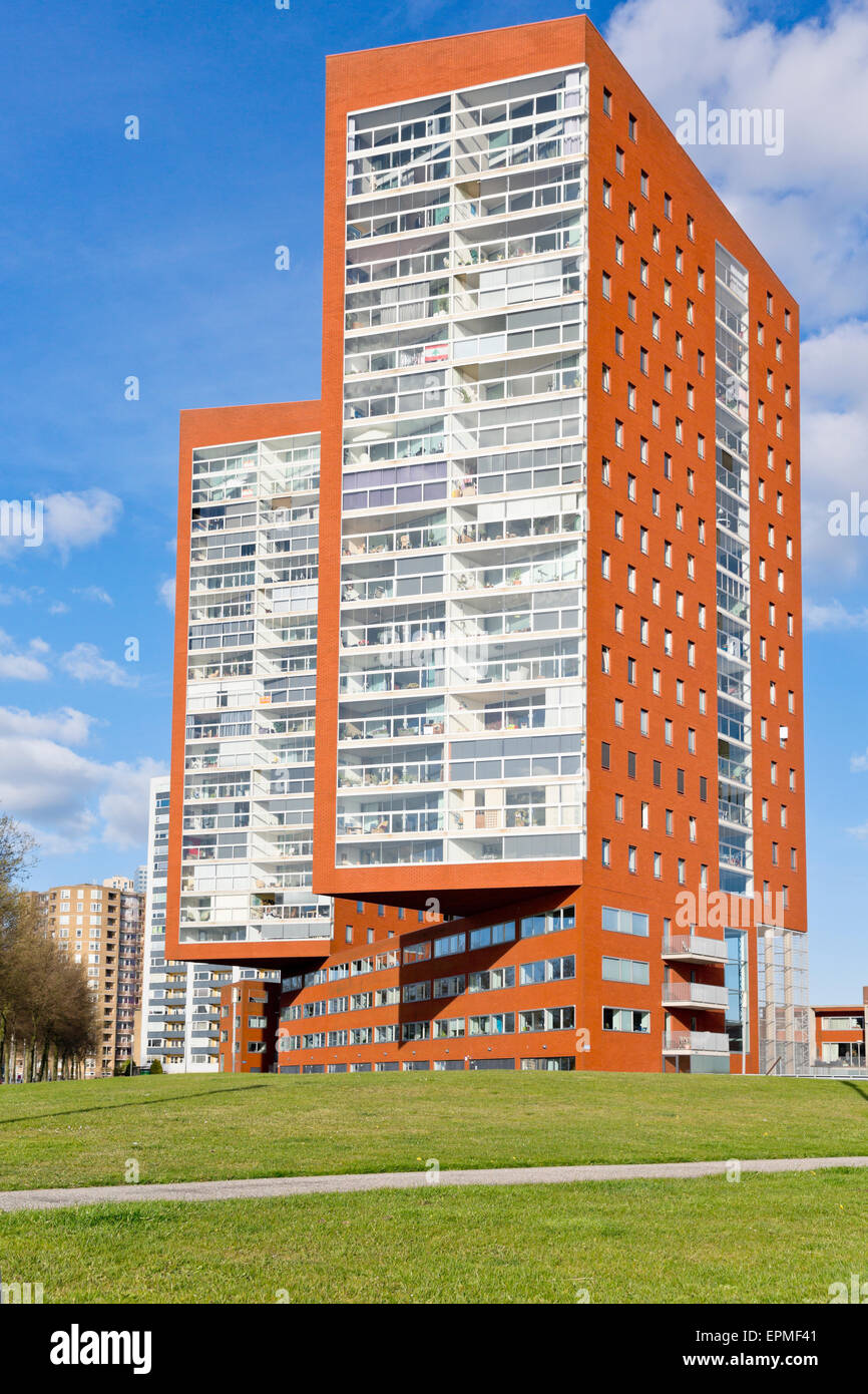 Netherlands, Rotterdam, Katendrecht, high-rise residential building Stock Photo
